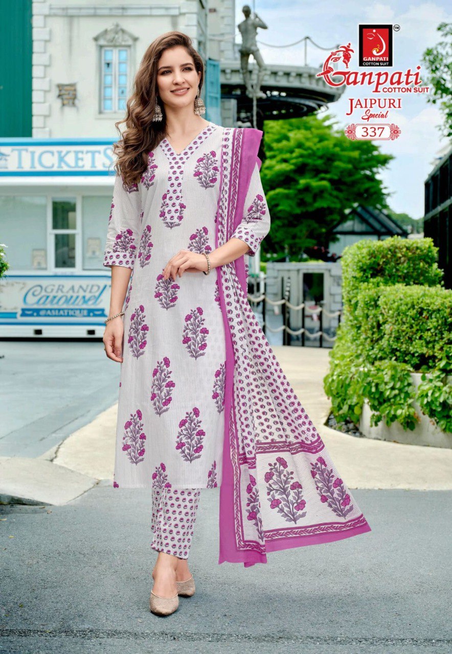 Jaipuri Special Vol 16 Ganpati Cotton Readymade Pant Style Suits Manufacturer India