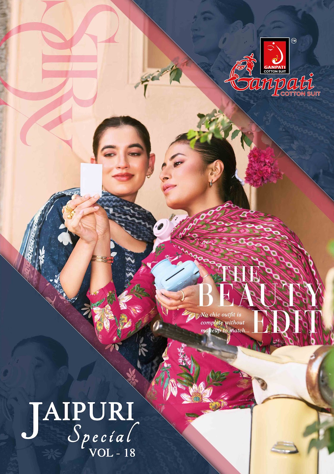 Jaipuri Special Vol 18 Ganpati Cotton Dress Material Supplier India