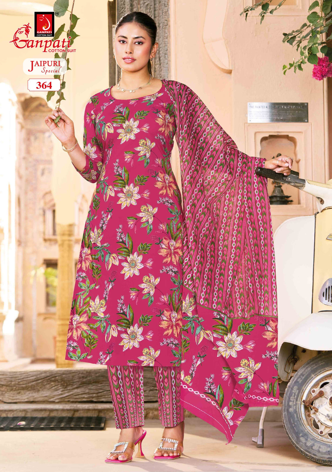 Jaipuri Special Vol 18 Ganpati Readymade Cotton Pant Suits Exporter