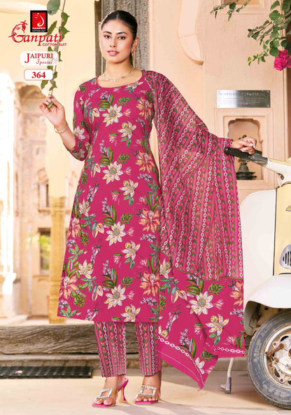 Jaipuri Special Vol 18 Ganpati Readymade Cotton Pant Suits Exporter