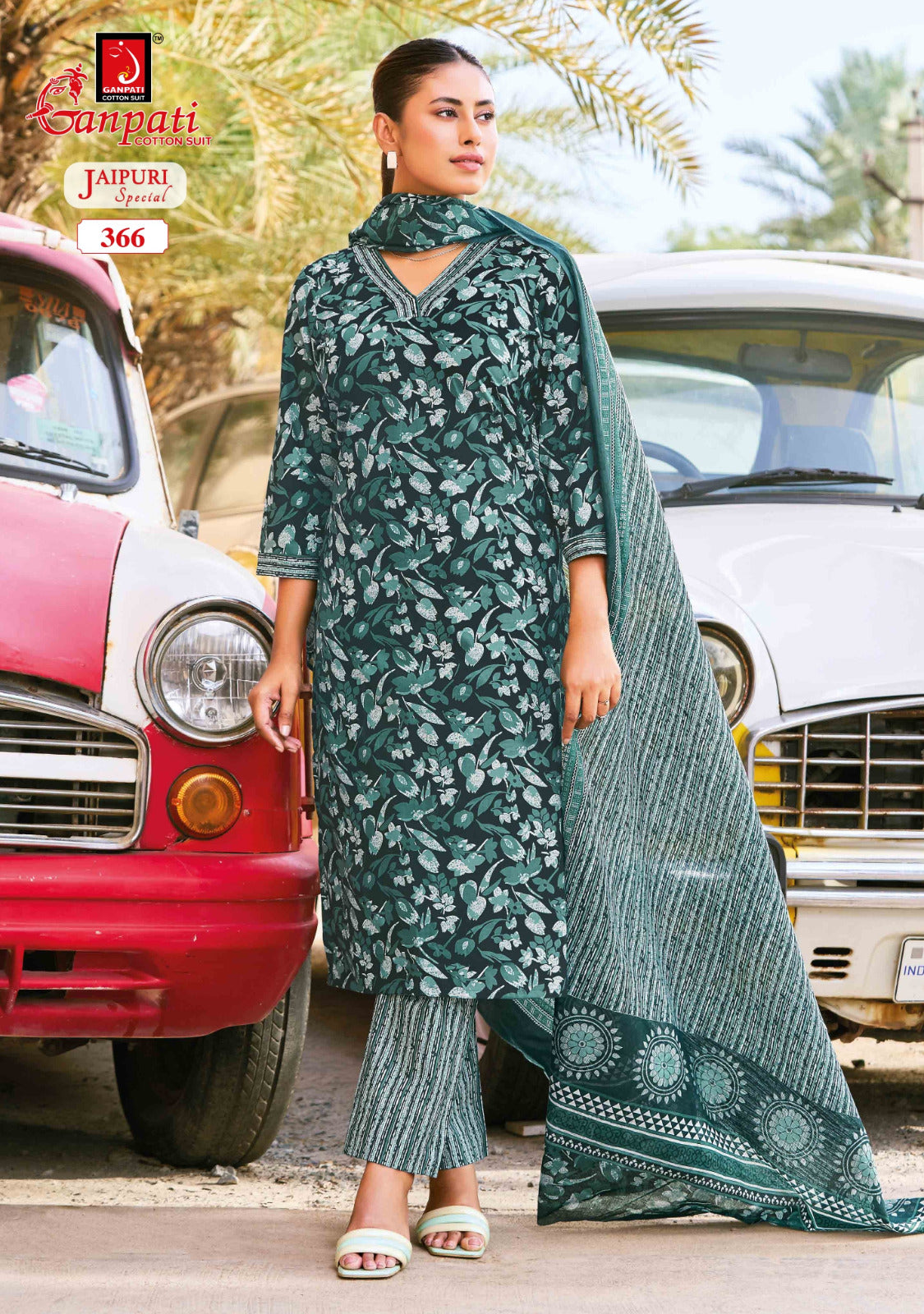 Jaipuri Special Vol 18 Ganpati Readymade Cotton Pant Suits Exporter
