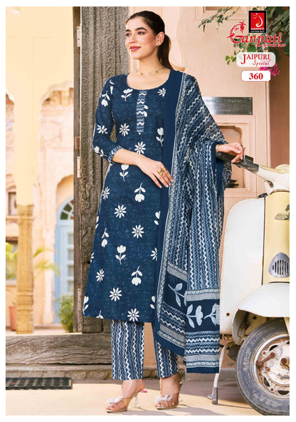 Jaipuri Special Vol 18 Ganpati Readymade Cotton Pant Suits Exporter