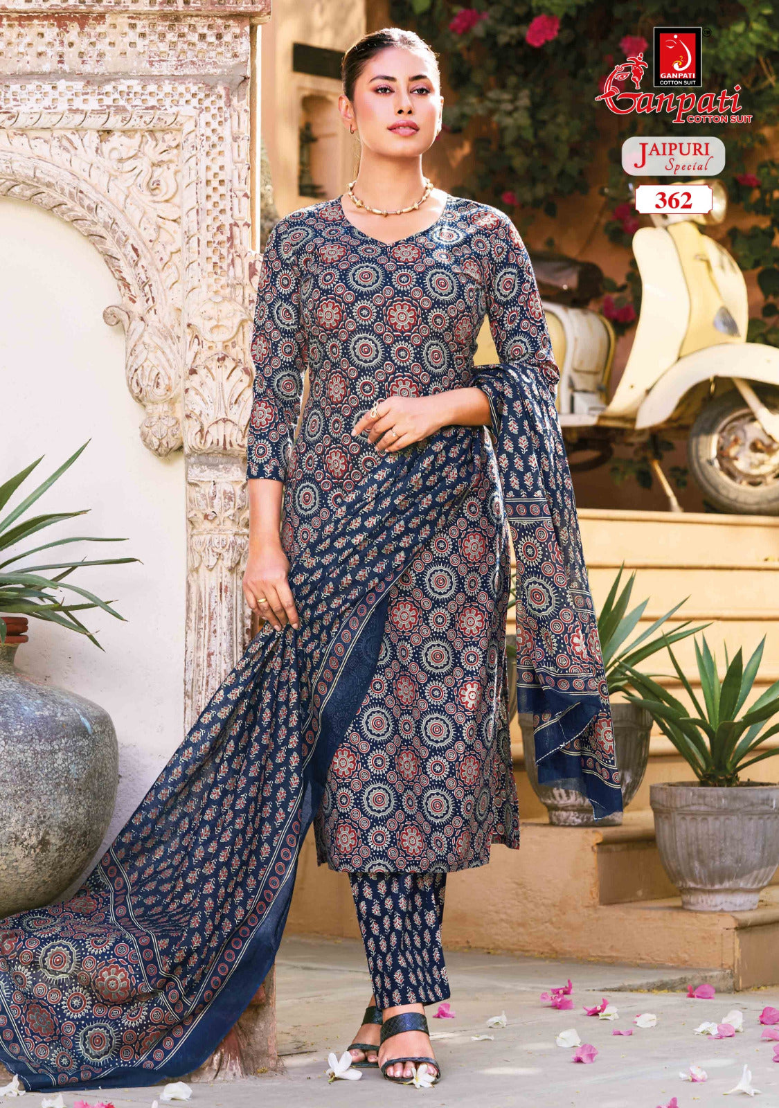 Jaipuri Special Vol 18 Ganpati Readymade Cotton Pant Suits Exporter