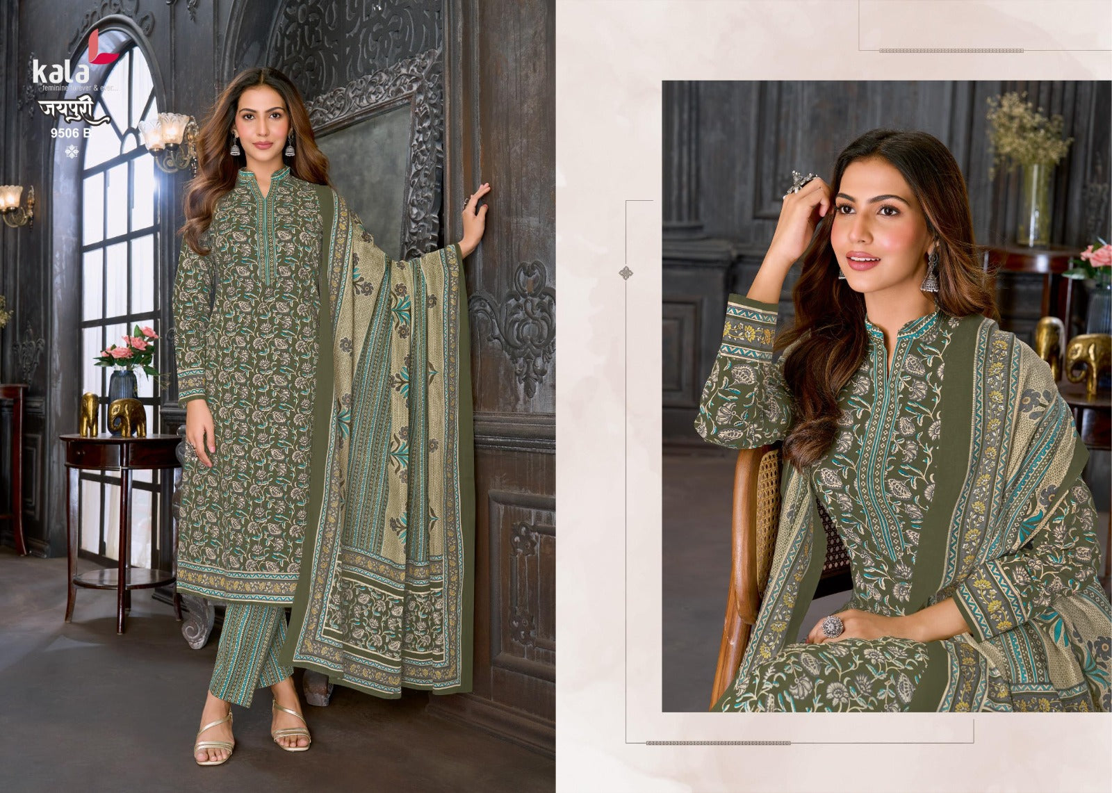 Jaipuri Vol 10 Kala Cotton Dress Material Manufacturer India
