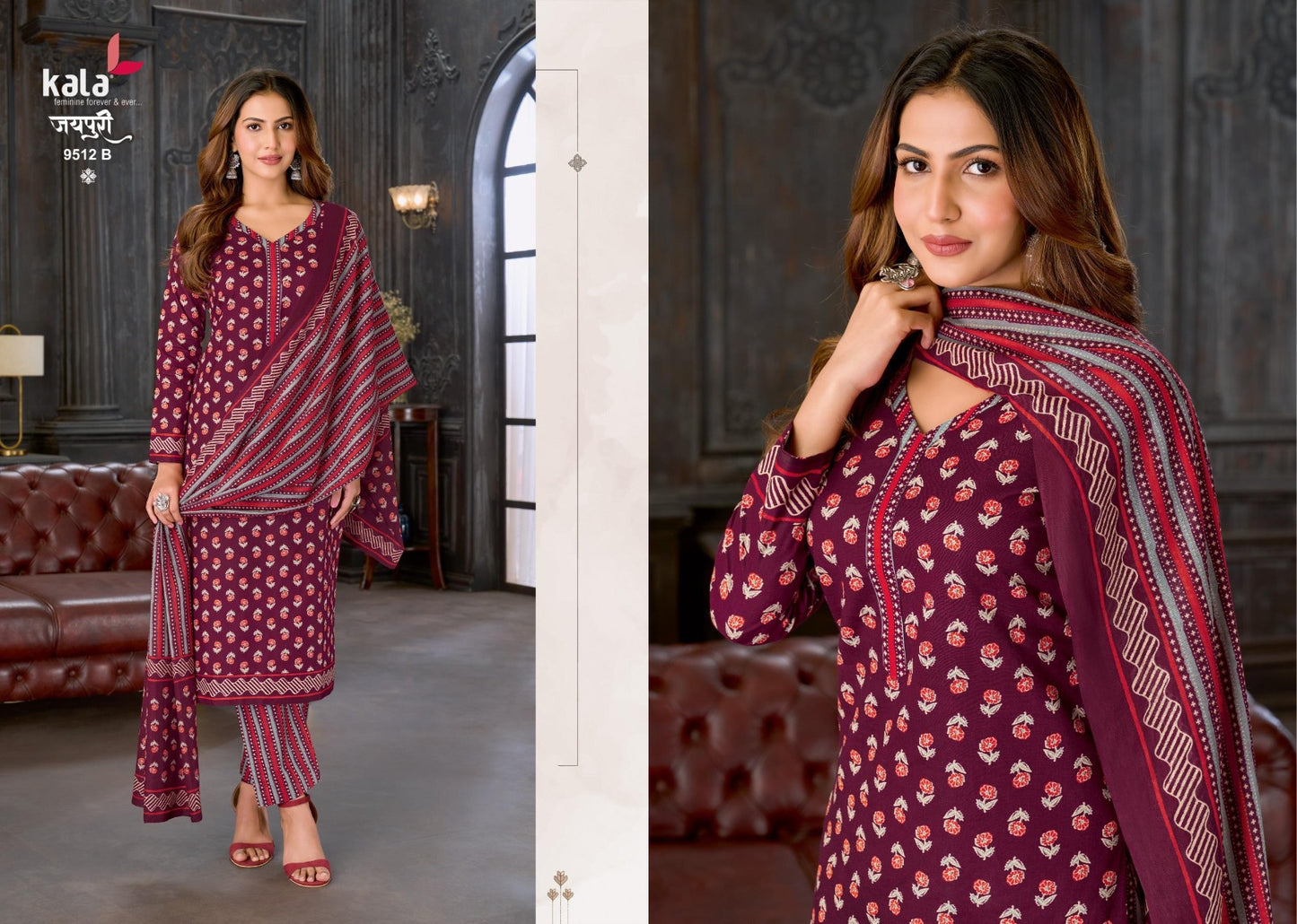 Jaipuri Vol 10 Kala Cotton Dress Material Manufacturer India