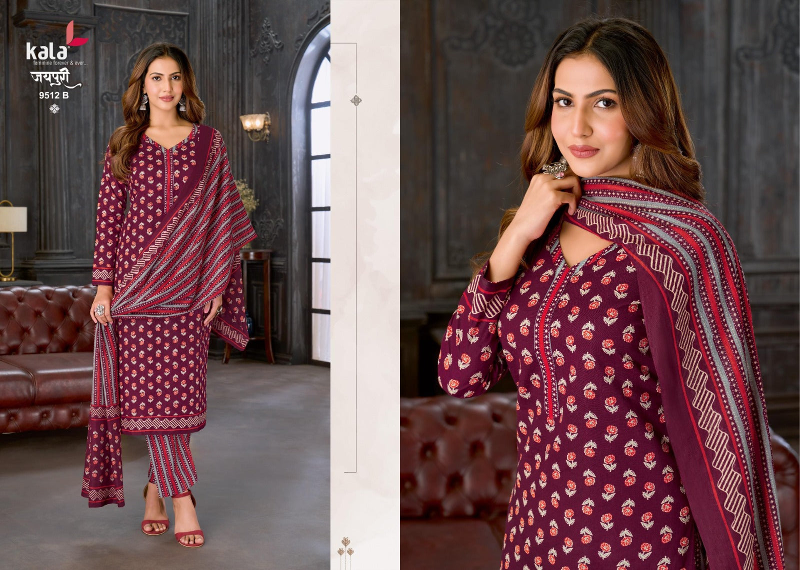 Jaipuri Vol 10 Kala Cotton Dress Material Manufacturer India