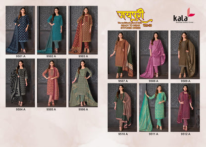 Jaipuri Vol 10 Kala Readymade Cotton Pant Suits Exporter India