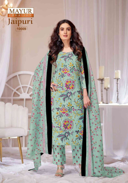 Jaipuri Vol 10 Mayur Creation Cotton Dress Material Exporter India