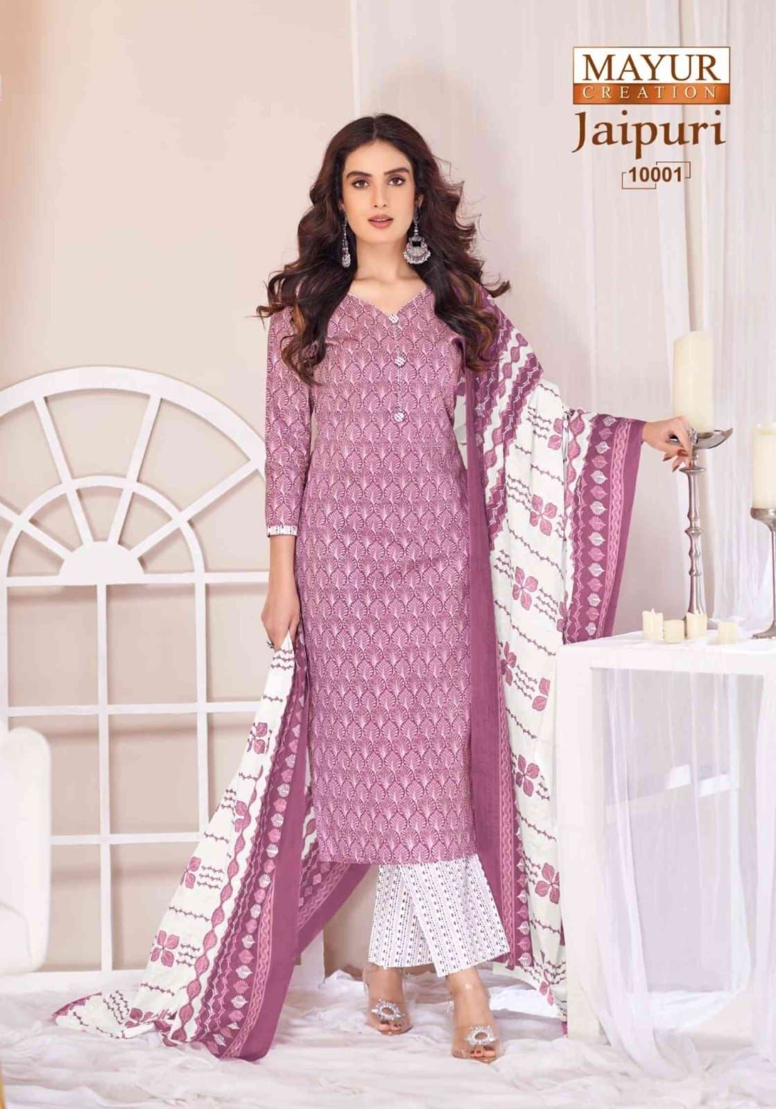 Jaipuri Vol 10 Mayur Creation Cotton Dress Material Exporter India