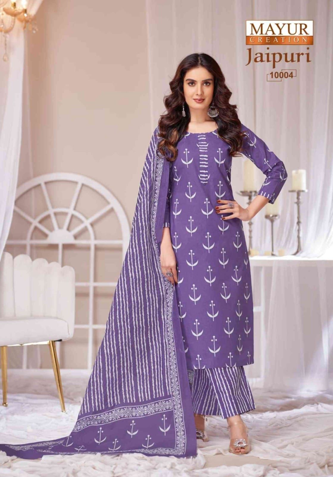 Jaipuri Vol 10 Mayur Creation Cotton Dress Material Exporter India