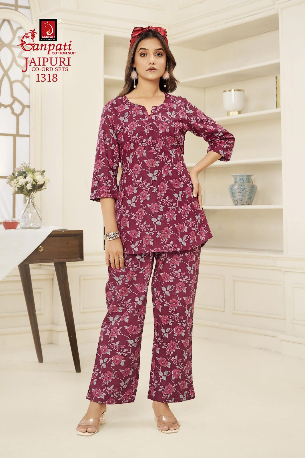 Jaipuri Vol 13 Vastra Ganpati Cotton Co Ord Set Wholesale Price