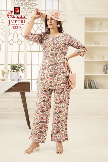 Jaipuri Vol 13 Vastra Ganpati Cotton Co Ord Set Wholesale Price