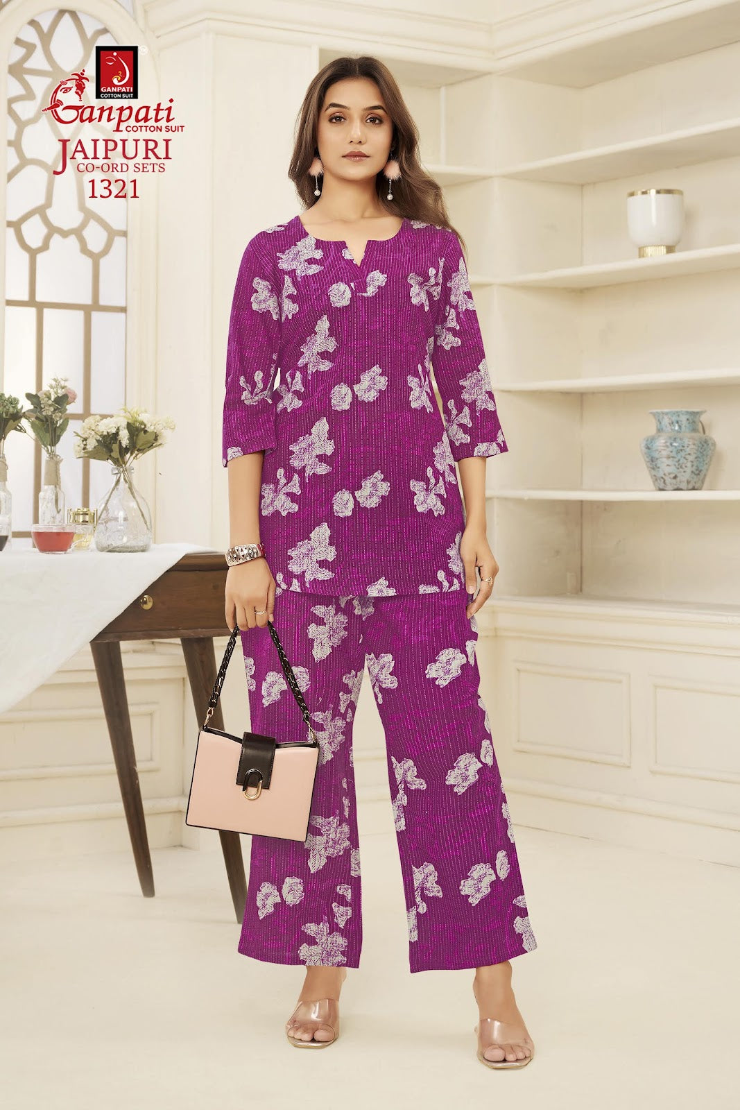 Jaipuri Vol 13 Vastra Ganpati Cotton Co Ord Set Wholesale Price