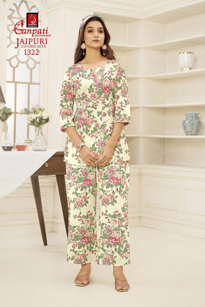 Jaipuri Vol 13 Vastra Ganpati Cotton Co Ord Set Wholesale Price