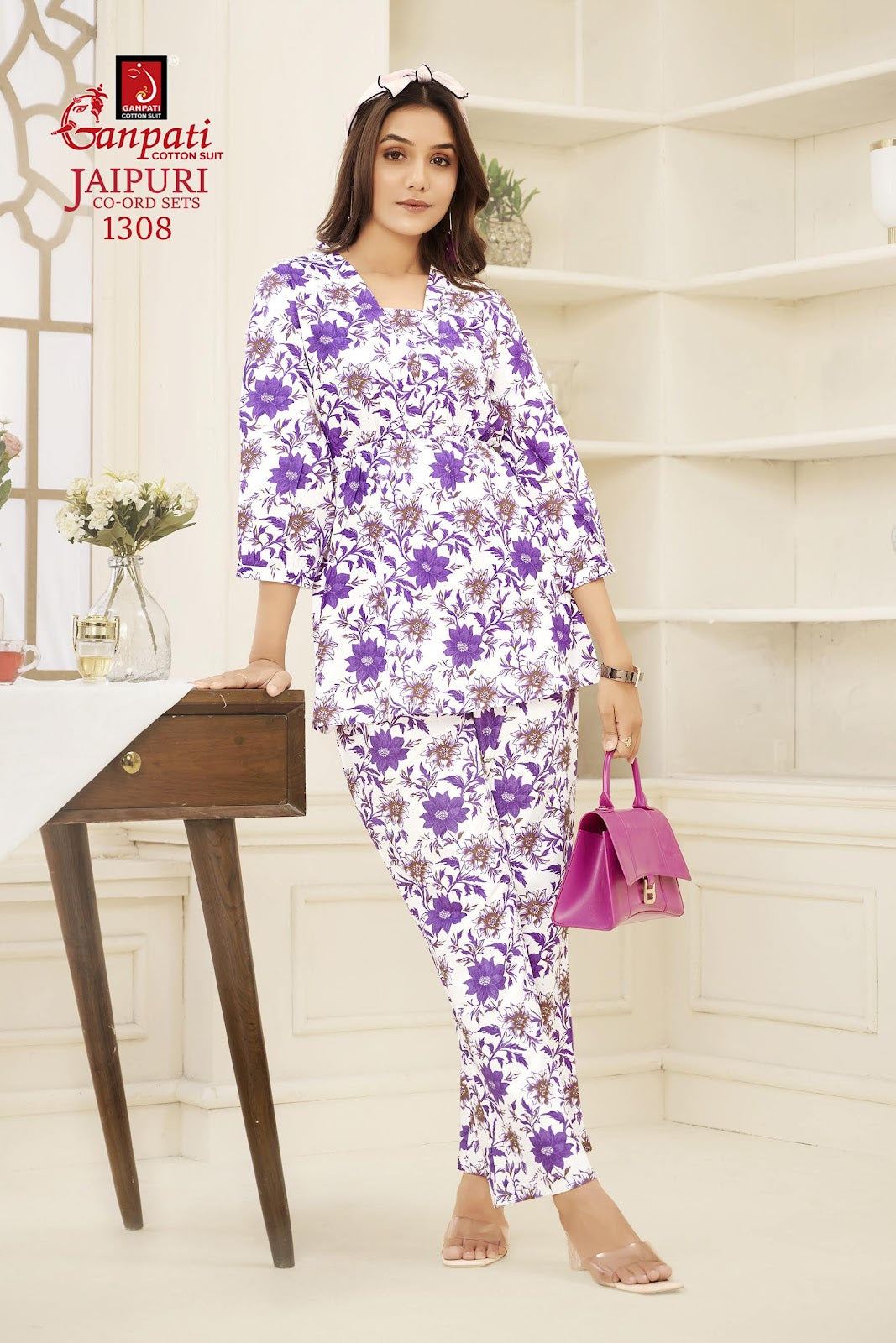 Jaipuri Vol 13 Vastra Ganpati Cotton Co Ord Set Wholesale Price