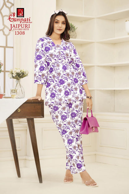 Jaipuri Vol 13 Vastra Ganpati Cotton Co Ord Set Wholesale Price