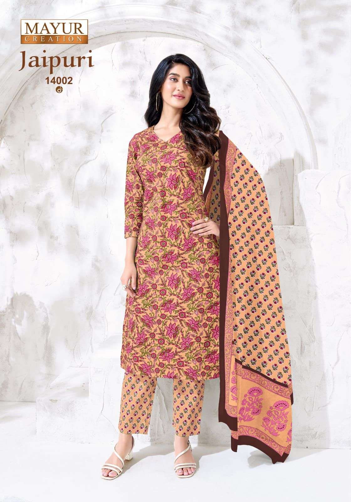 Jaipuri Vol 14 Mayur Creation Readymade Cotton Pant Suits Wholesale Price