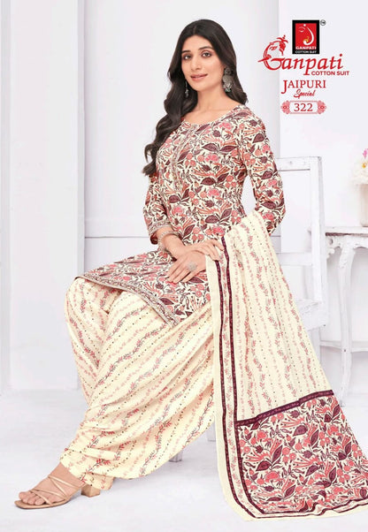 Jaipuri Vol 15 Special Patiyala Ganpati Cotton Salwar Suits Exporter Gujarat
