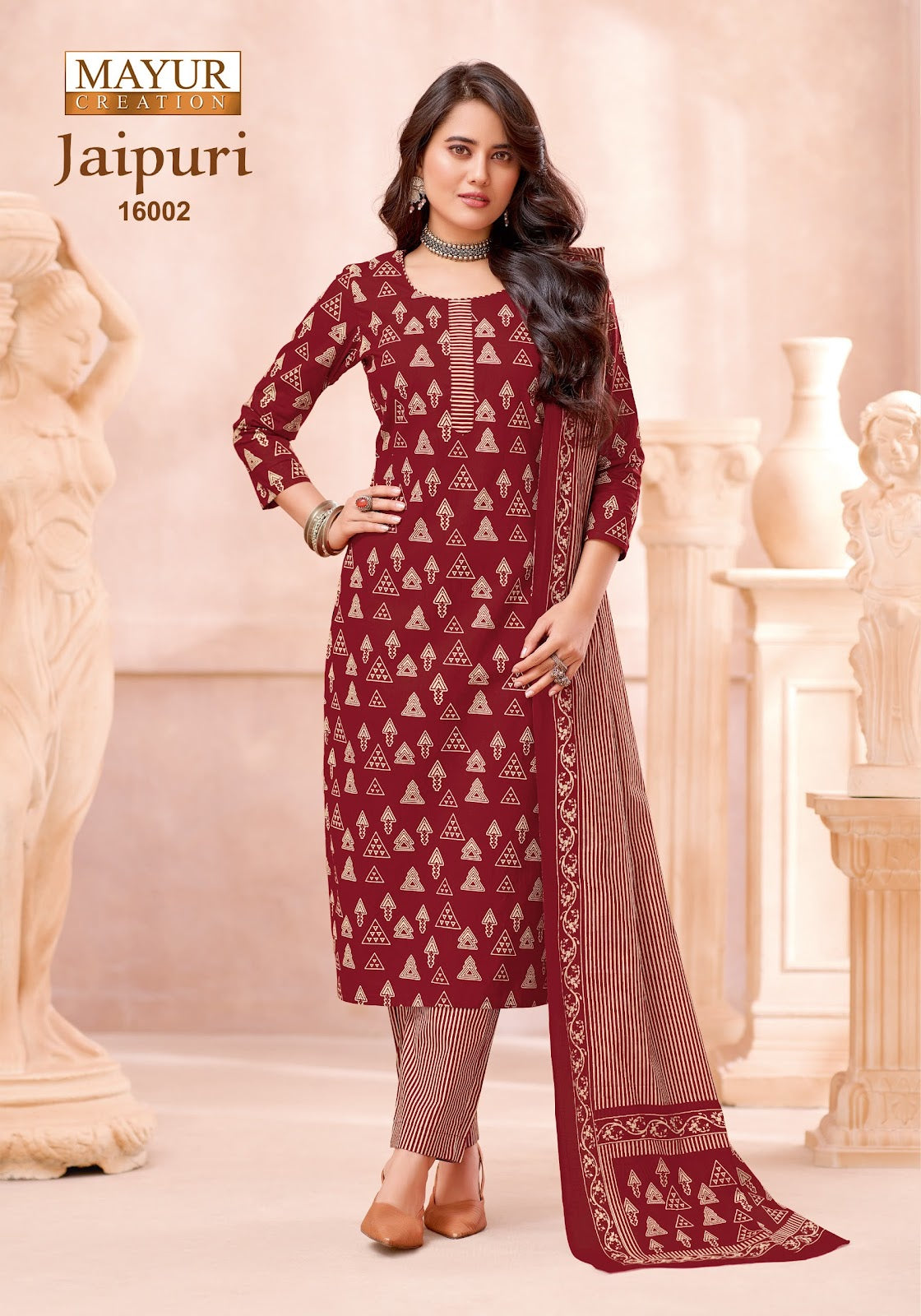 Jaipuri Vol 16 Mayur Creation Cotton Dress Material Supplier