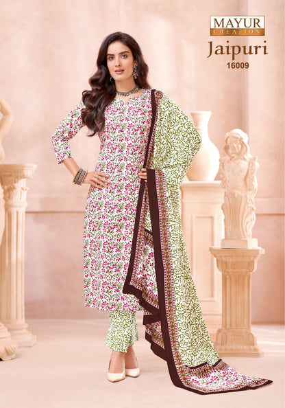 Jaipuri Vol 16 Mayur Creation Cotton Dress Material Supplier