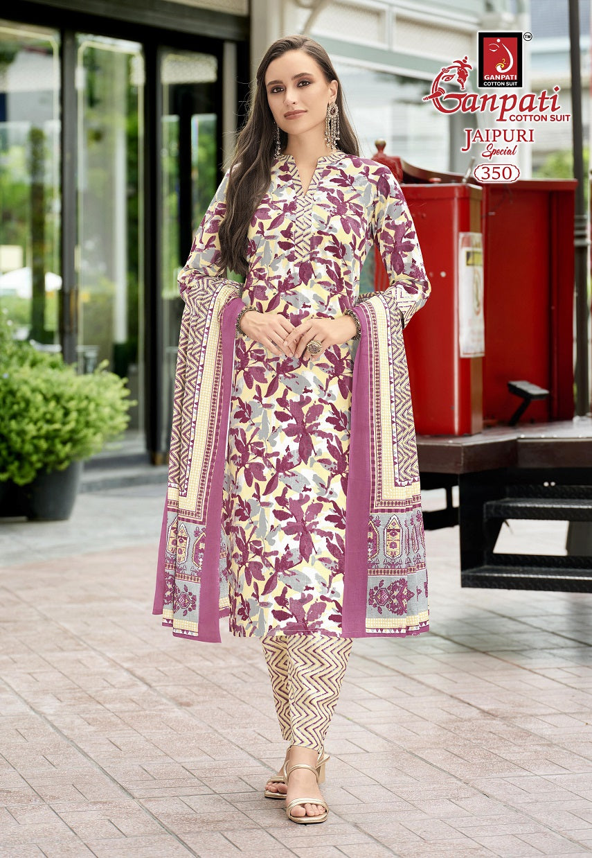 Jaipuri Special Vol 17 Ganpati Cotton Dress Material Manufacturer India