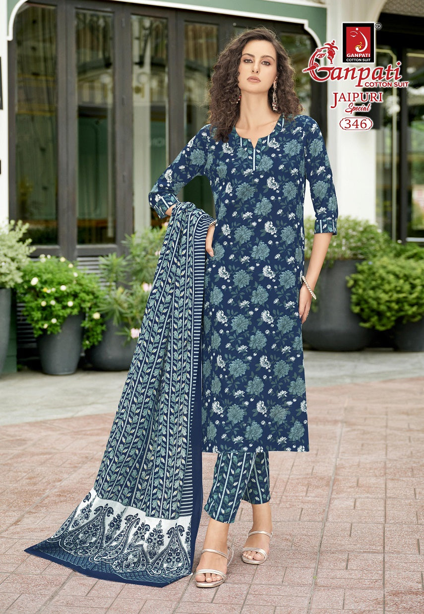 Jaipuri Special Vol 17 Ganpati Cotton Dress Material Manufacturer India