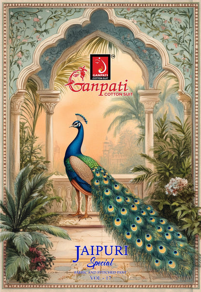 Jaipuri Vol 17 Ganpati Pure Cotton Readymade Cotton Pant Suits Supplier