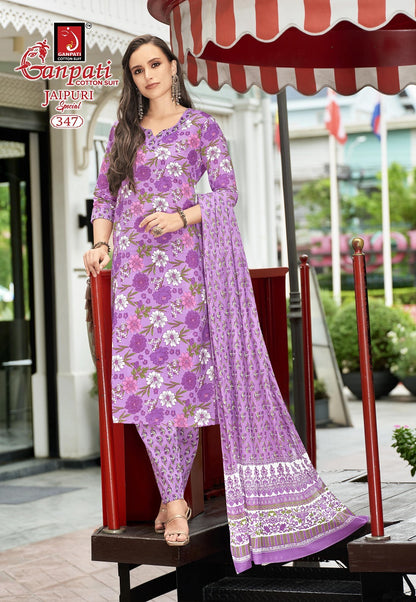 Jaipuri Vol 17 Ganpati Pure Cotton Readymade Cotton Pant Suits Supplier