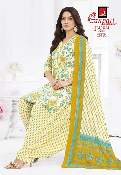 Jaipuri Vol 17 Special Patiyala Ganpati Cotton Dress Material Wholesale Rate