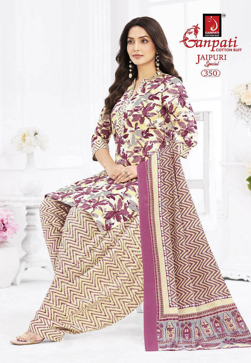 Jaipuri Vol 17 Special Patiyala Ganpati Cotton Dress Material Wholesale Rate
