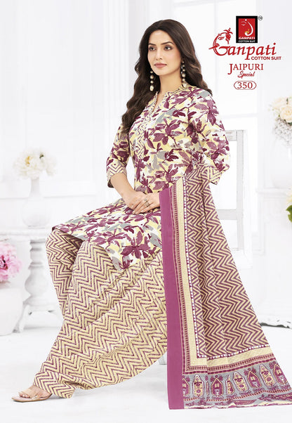 Jaipuri Vol 17 Special Patiyala Ganpati Cotton Dress Material Wholesale Rate