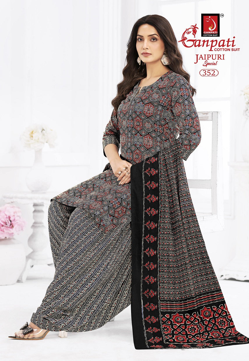 Jaipuri Vol 17 Special Patiyala Ganpati Cotton Dress Material Wholesale Rate