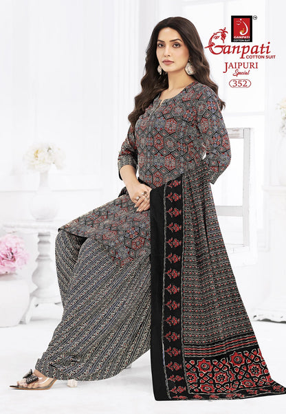Jaipuri Vol 17 Special Patiyala Ganpati Cotton Dress Material Wholesale Rate