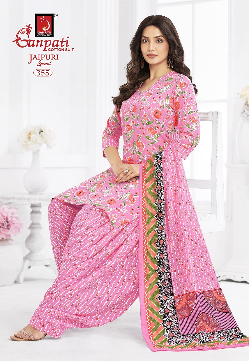 Jaipuri Vol 17 Special Patiyala Ganpati Cotton Dress Material Wholesale Rate