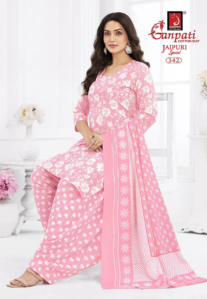 Jaipuri Vol 17 Special Patiyala Ganpati Cotton Dress Material Wholesale Rate