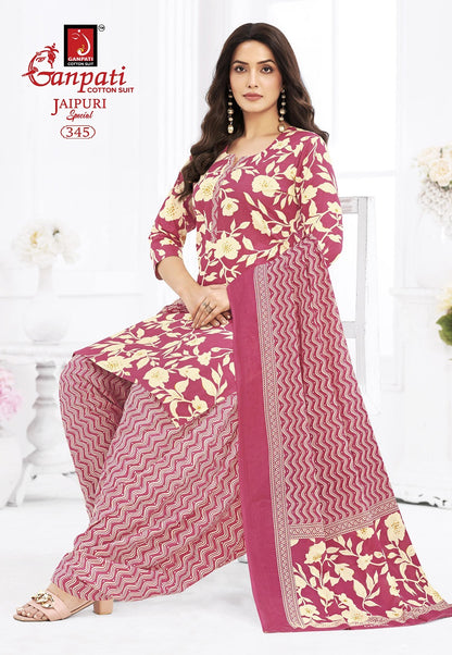 Jaipuri Vol 17 Special Patiyala Ganpati Cotton Dress Material Wholesale Rate