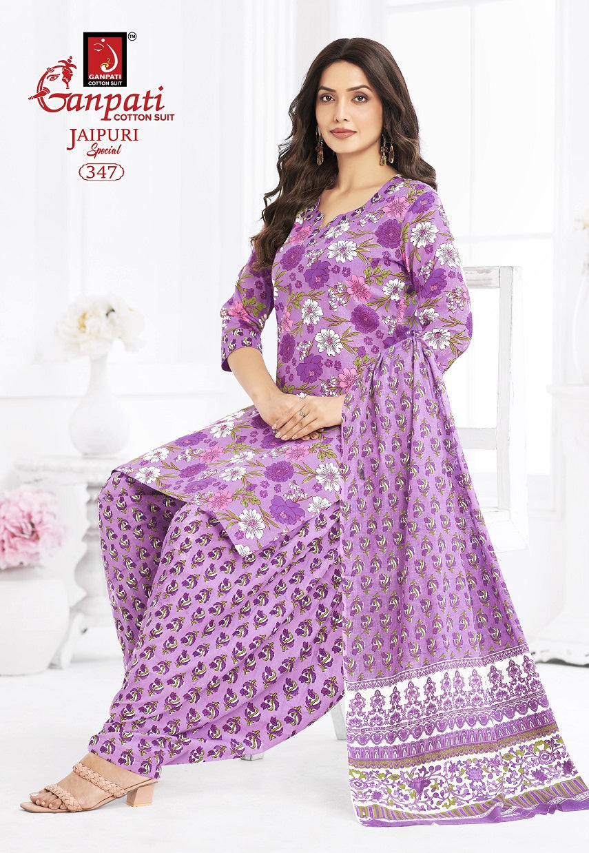 Jaipuri Vol 17 Special Patiyala Ganpati Cotton Dress Material Wholesale Rate