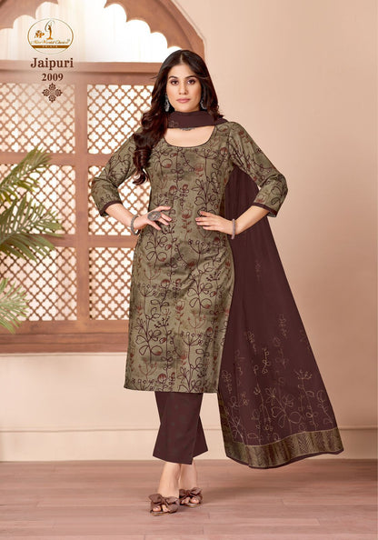 Jaipuri Vol 2 Miss World Choice Mix Cotton Pant Style Suits Exporter
