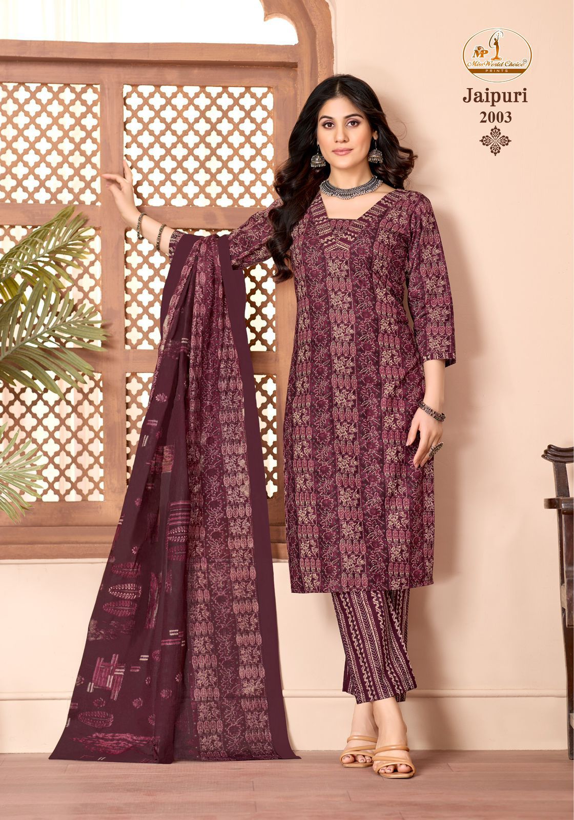 Jaipuri Vol 2 Miss World Choice Mix Cotton Pant Style Suits Exporter