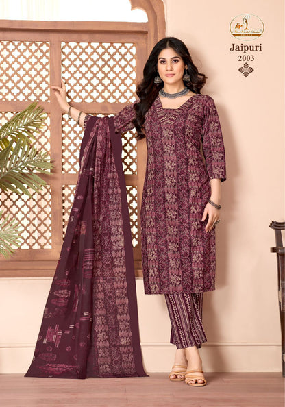 Jaipuri Vol 2 Miss World Choice Mix Cotton Pant Style Suits Exporter