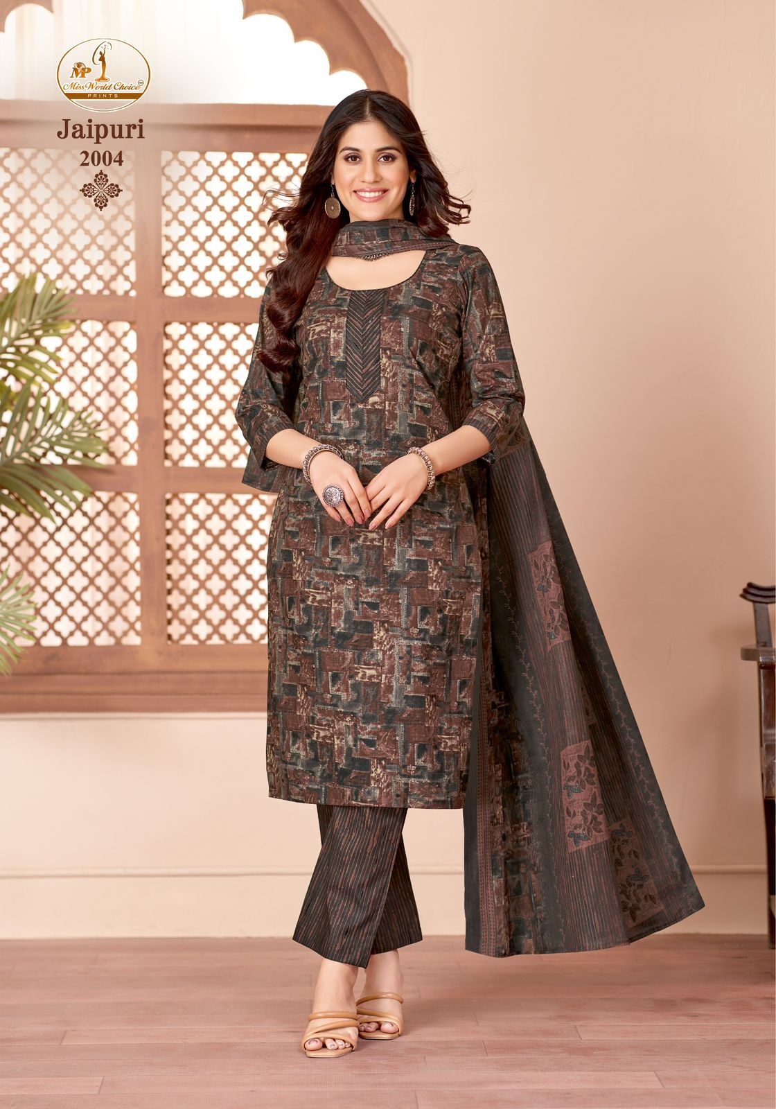 Jaipuri Vol 2 Miss World Choice Mix Cotton Pant Style Suits Exporter