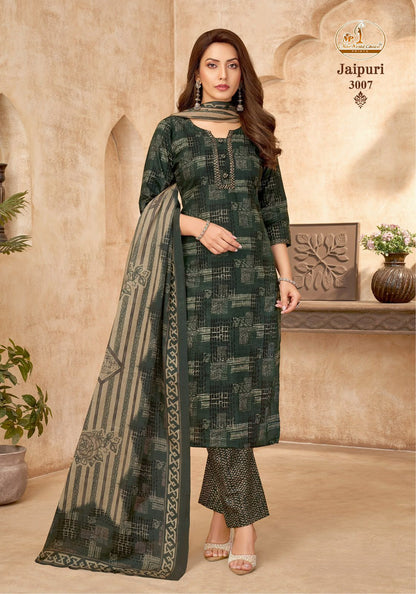 Jaipuri Vol 3 Miss World Choice Cotton Readymade Cotton Pant Suits Wholesale