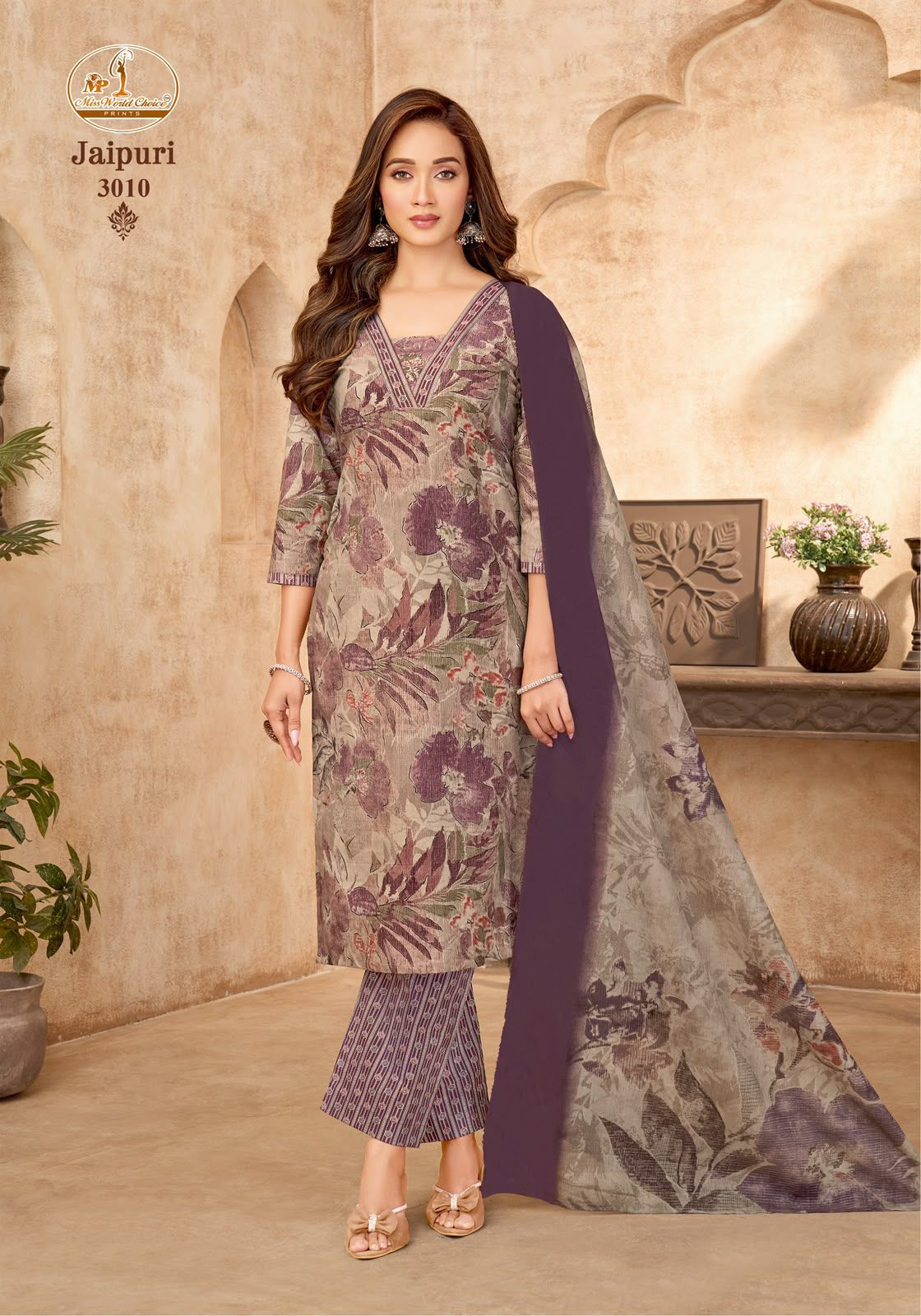 Jaipuri Vol 3 Miss World Choice Cotton Readymade Cotton Pant Suits Wholesale