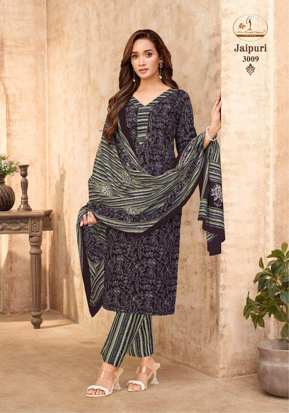 Jaipuri Vol 3 Miss World Choice Cotton Readymade Cotton Pant Suits Wholesale