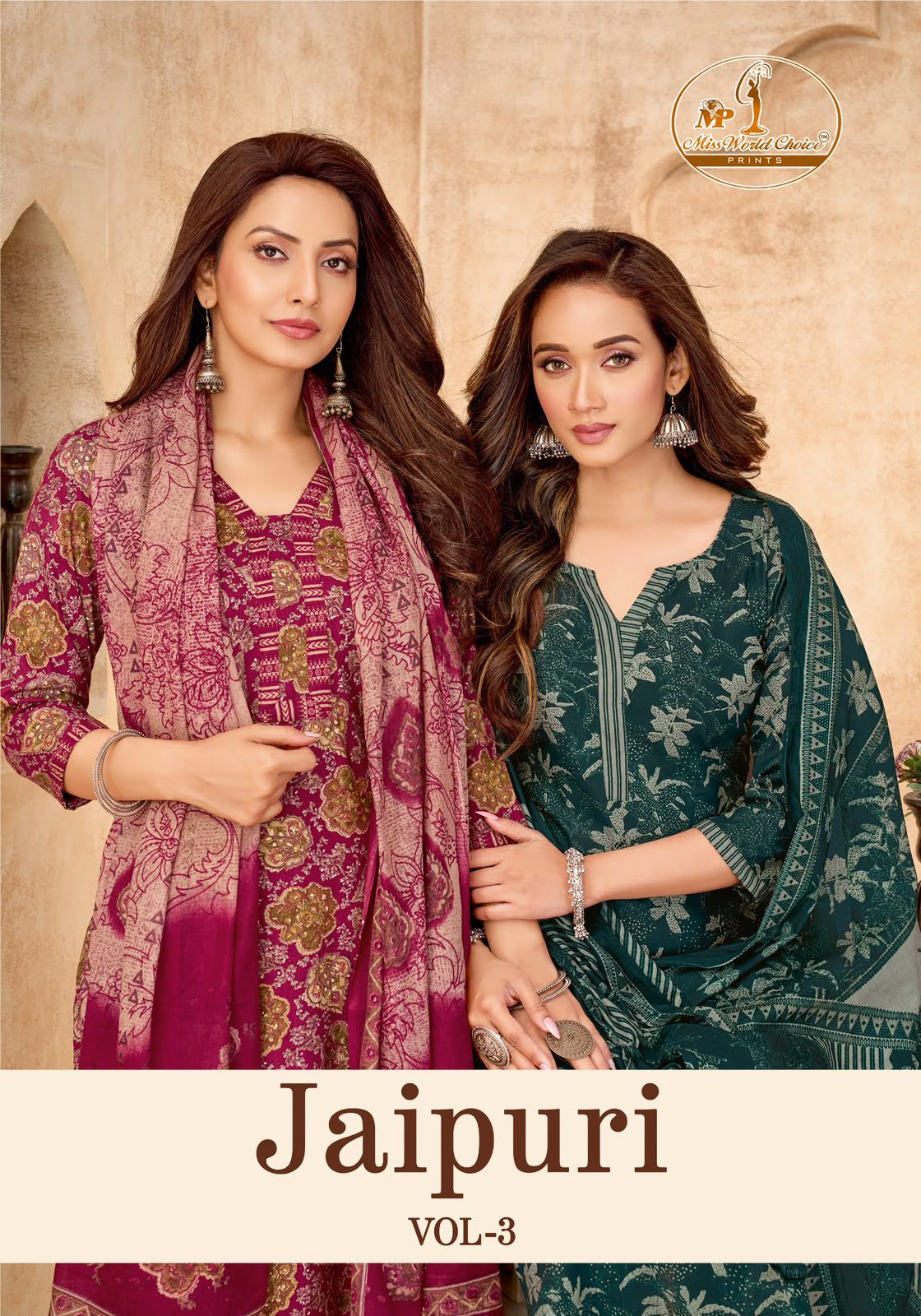 Jaipuri Vol 3 Miss World Choice Cotton Readymade Cotton Pant Suits Wholesale