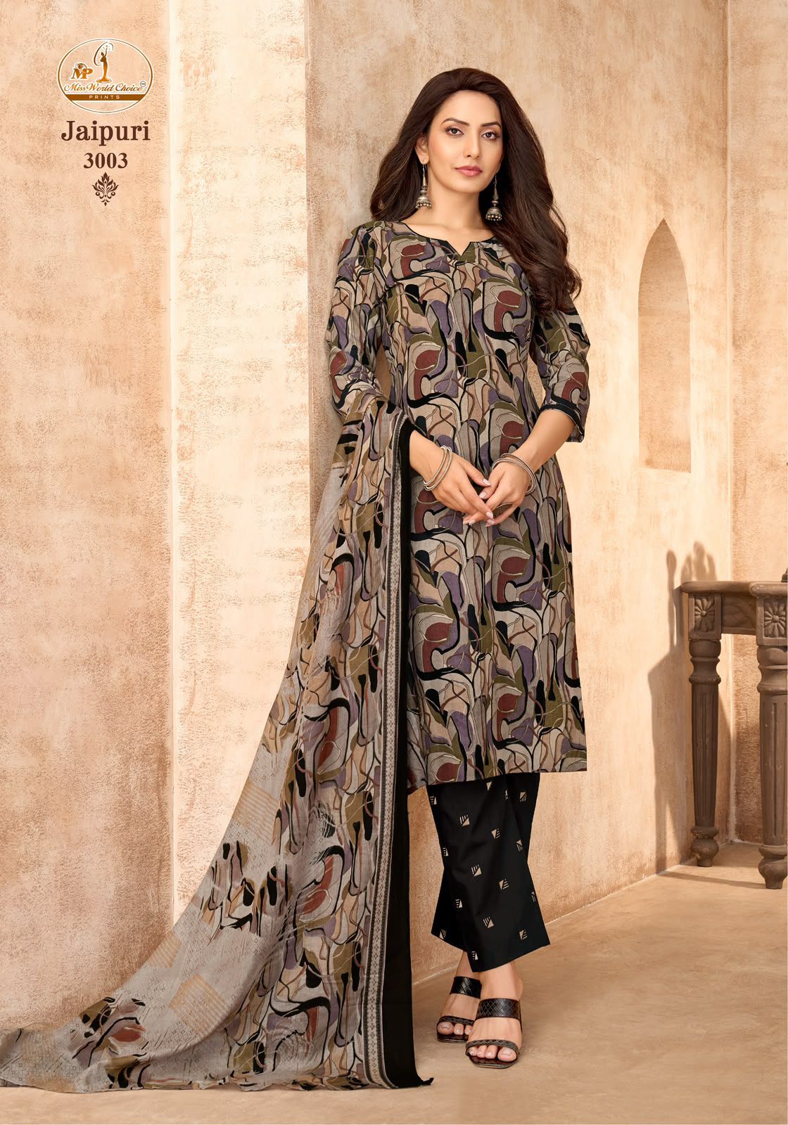 Jaipuri Vol 3 Miss World Choice Cotton Readymade Cotton Pant Suits Wholesale