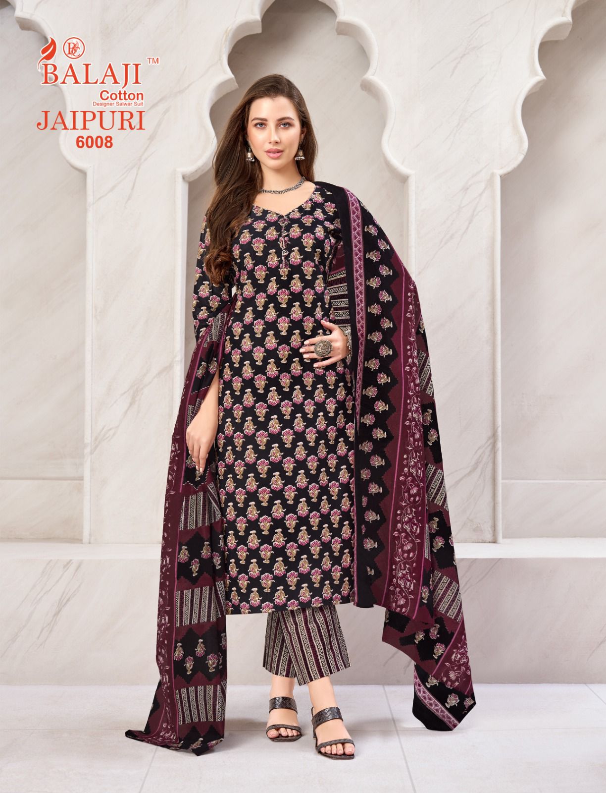 Jaipuri Vol 6 Balaji Readymade Cotton Pant Suits Wholesale
