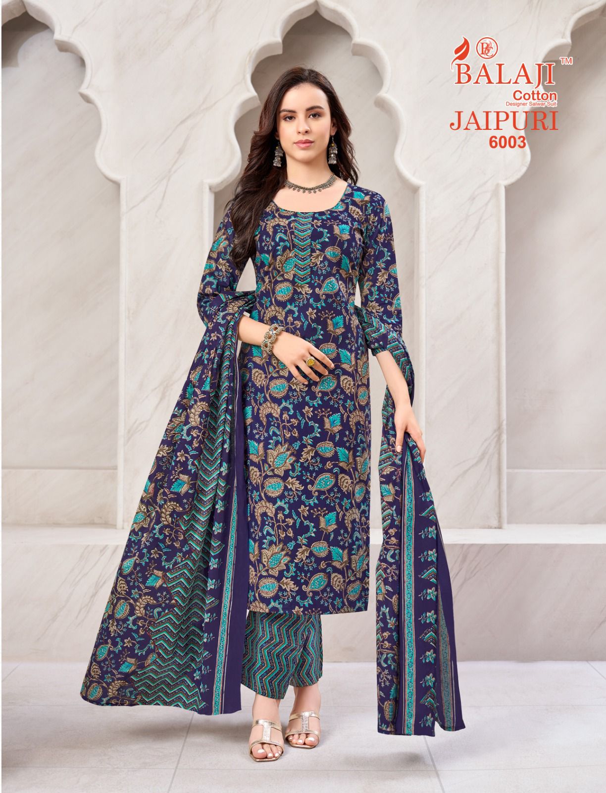 Jaipuri Vol 6 Balaji Readymade Cotton Pant Suits Wholesale