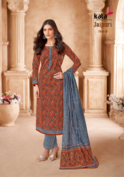 Jaipuri Vol 7 Kala Cotton Dress Material Wholesale