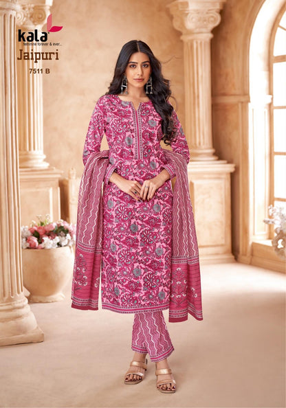 Jaipuri Vol 7 Kala Cotton Dress Material Wholesale